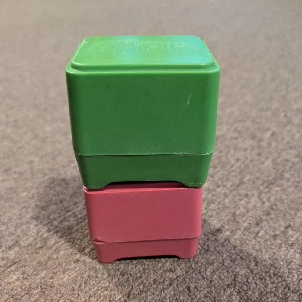 Ethique Pink Green In-Shower Containers Shampoo Conditioner Bars‎ - Plastic-Free